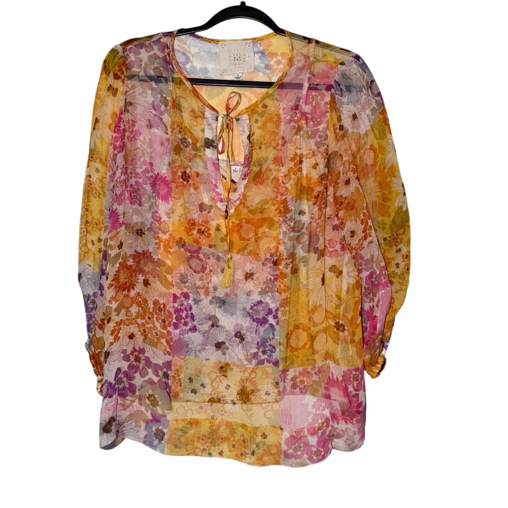 Johnny Was Jade Collection Patchwork Blouse And C… - image 3